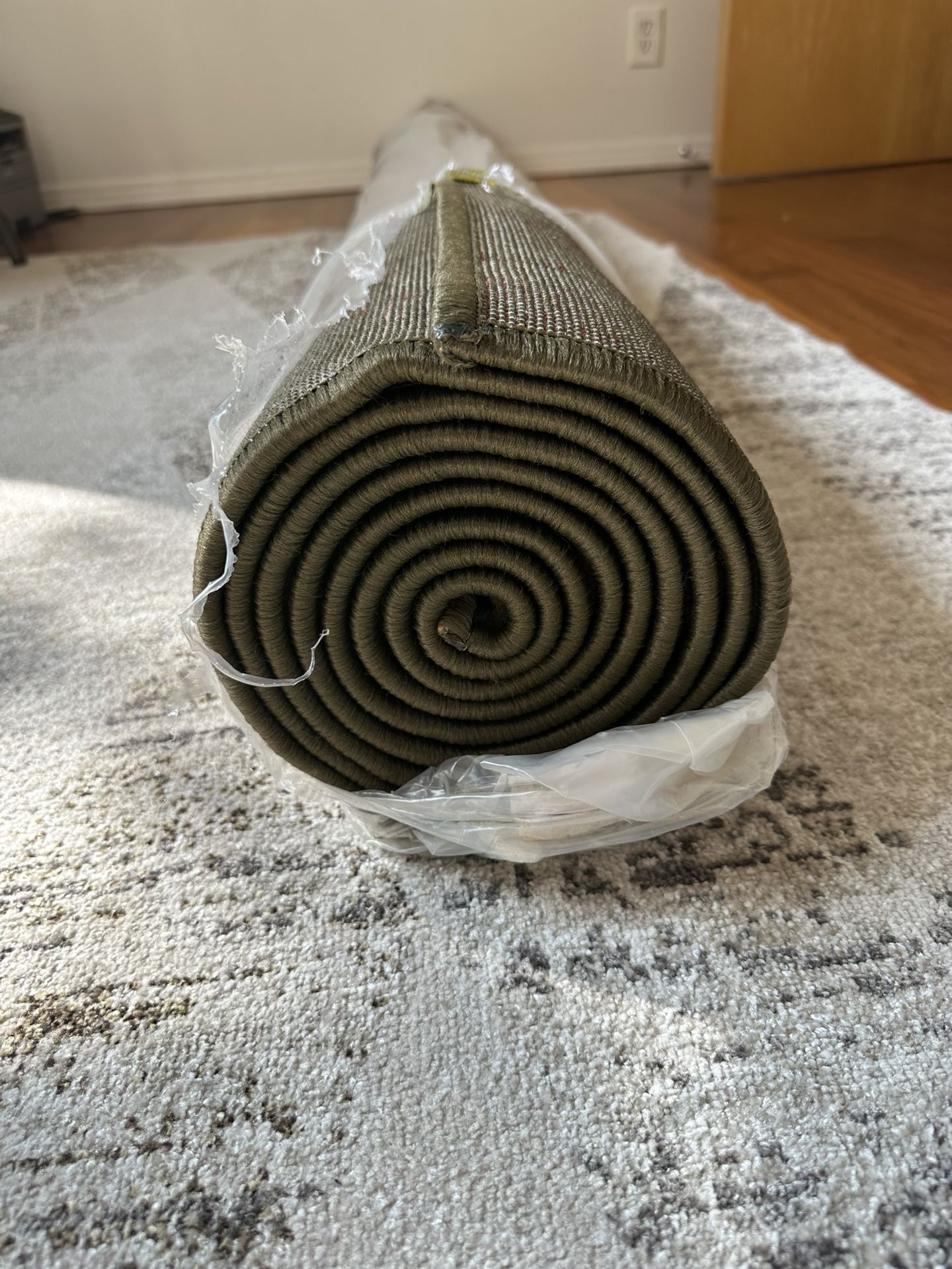 8/10 Solid Sage Green Rug