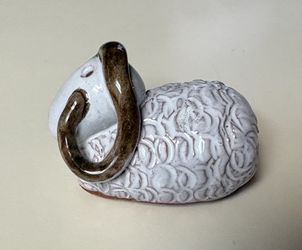 Studio Pottery Ram Figurine