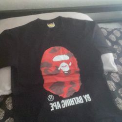 bape shirt size small 