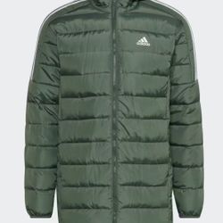 Adidas Essentials Down Parka  - GRREN OXIDE