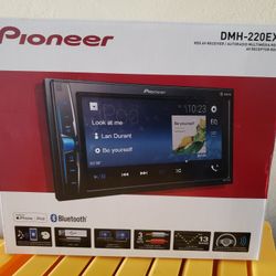 PIONEER DOUBLE DIN MEDIA PLAYER WITH BLUETOOTH