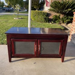 Cherry Wood TV Stand 