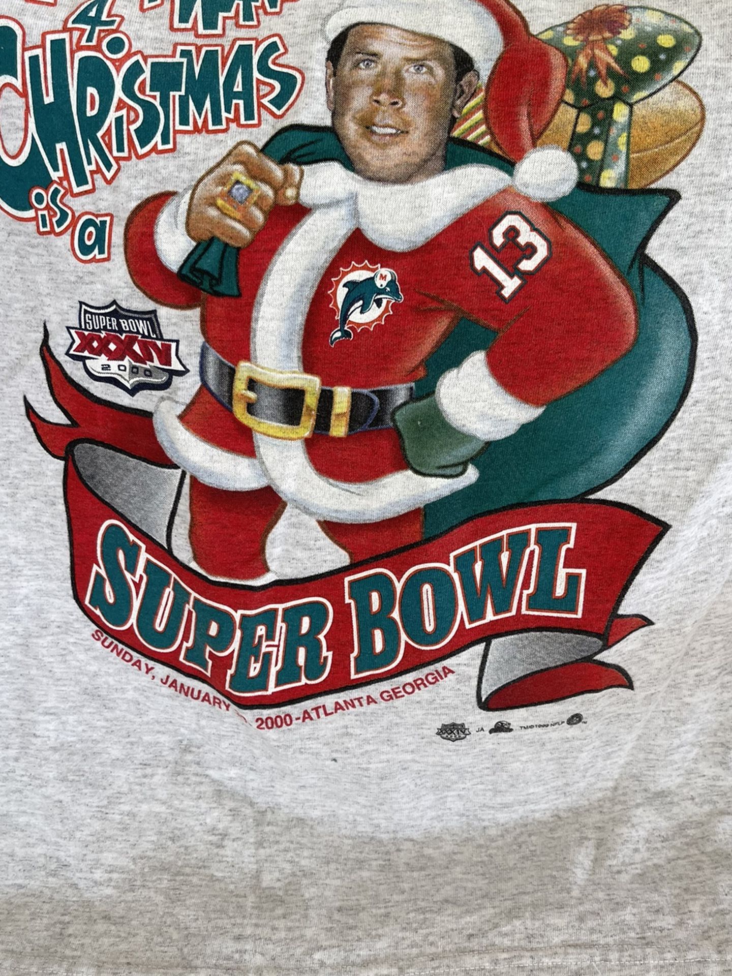 Vintage Dan Marino Super Bowl T Shirt Child Large