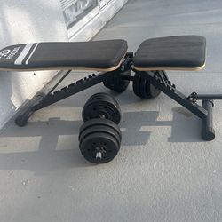 Moving Sale Bench And Dumb weight 