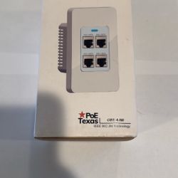 4 Port Poe Wall gig Switch
