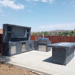 BBQ island Outdoor Kitchen Setup Cooking Cocinar Grilling