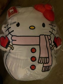 Hello Kitty Snowman Pillow
