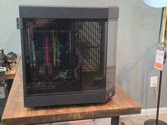 Hyte case with 1000 watt corsair power supply and RGB fans