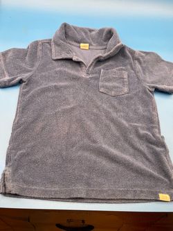 GAP blue solid short sleeve polo shirt size 4