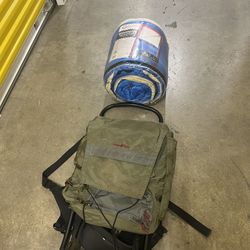 Backpack & Sleeping Bag Lot