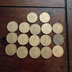 Vintage Mexican 1,000 Peso Sir Juana Coins 