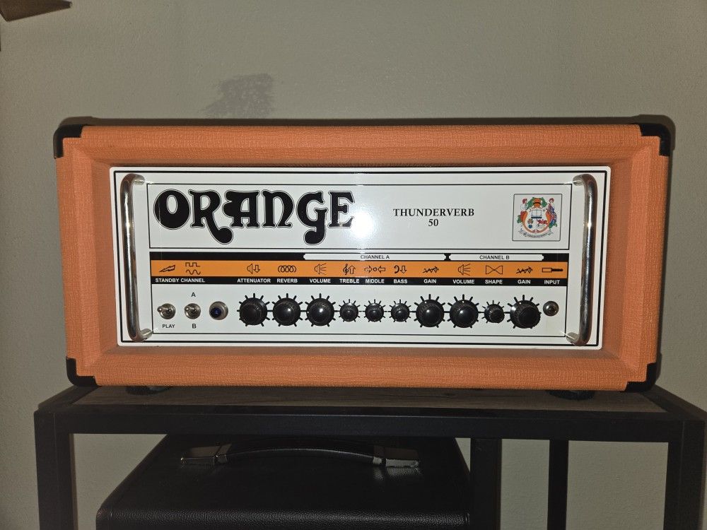 Orange ThunderVerb 50 watt guitar head mint condition.