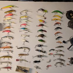Lures Plugs, Rattlers , Reels 
