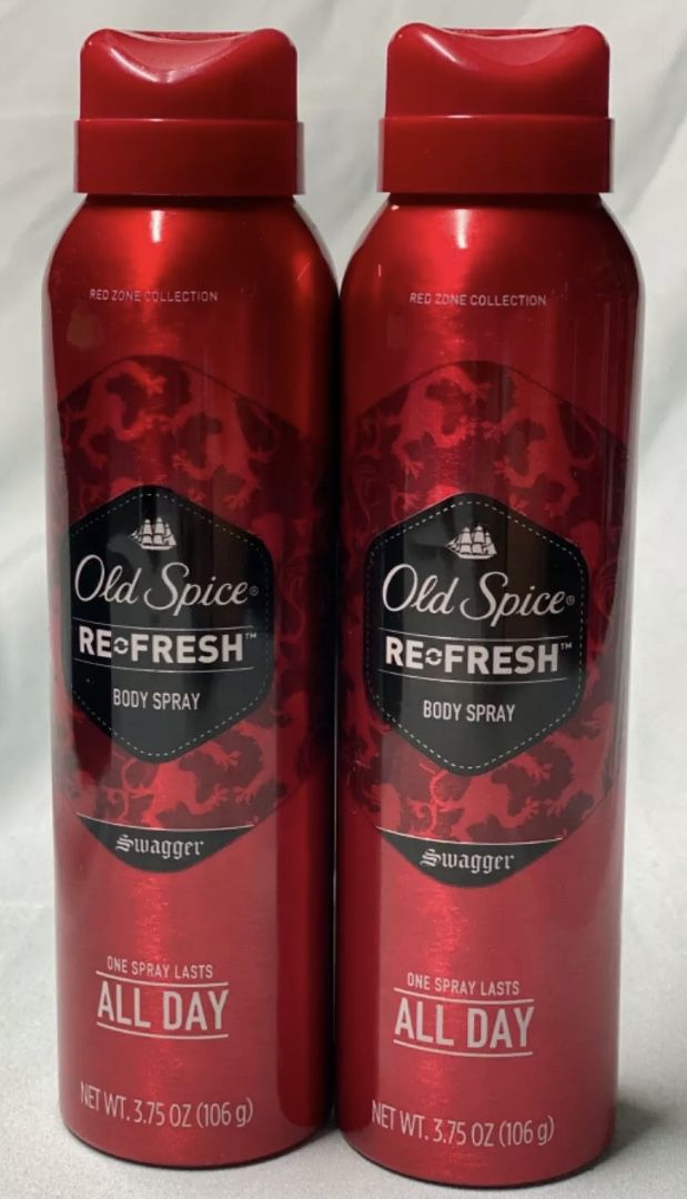 Old Spice Swagger Body Spray Red Zone Collection Set Of 2 NEW