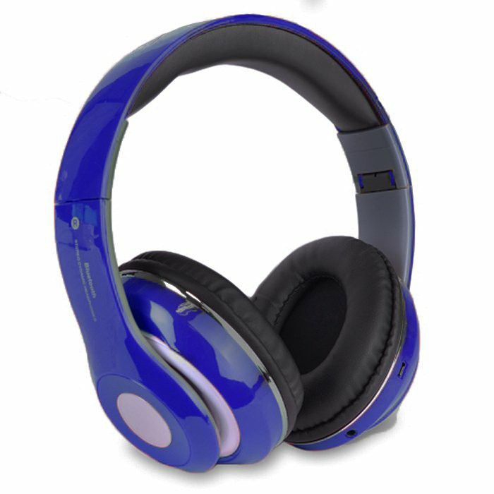 Bluetooth Rechargeable Over Ear Headset Foldable Wireless Wired Headphones with Memory Card