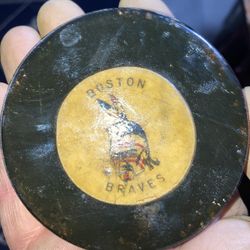 Official NHL Boston Braves Hockey Puck 