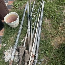 Free Pipes Fence Wire Poles Metal Steel