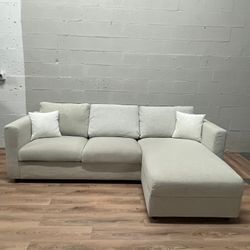 Beige Cozy Sectional With Storage 