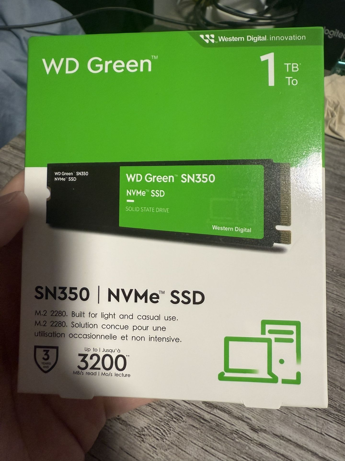 WD Green SN350 1TB NVMe SSD – Open Box, Never Used
