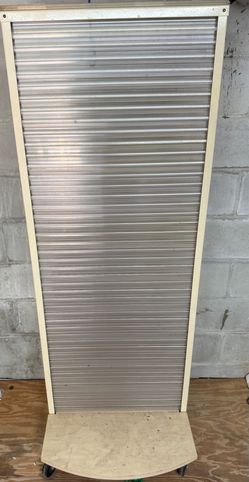 Display case with wheels Double sided