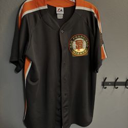 SAN FRANCISCO GIANTS MLB MAJESTIC CROSSTOWN RIVALRY JERSEY men’s large 