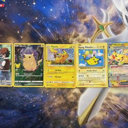 Pokemon Cards Pikachu 5card Bundle