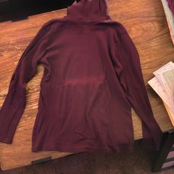 Medium Lined Purple Turtleneck 