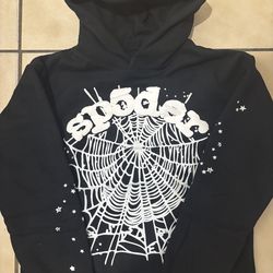 Black web Sp5der hoodie