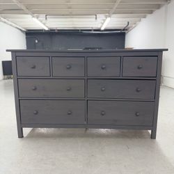 Already Assembled - Large Gray IKEA Hemnes 8 Drawer Dresser - Tons Of Storage