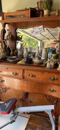 Antique bedroom dresser with