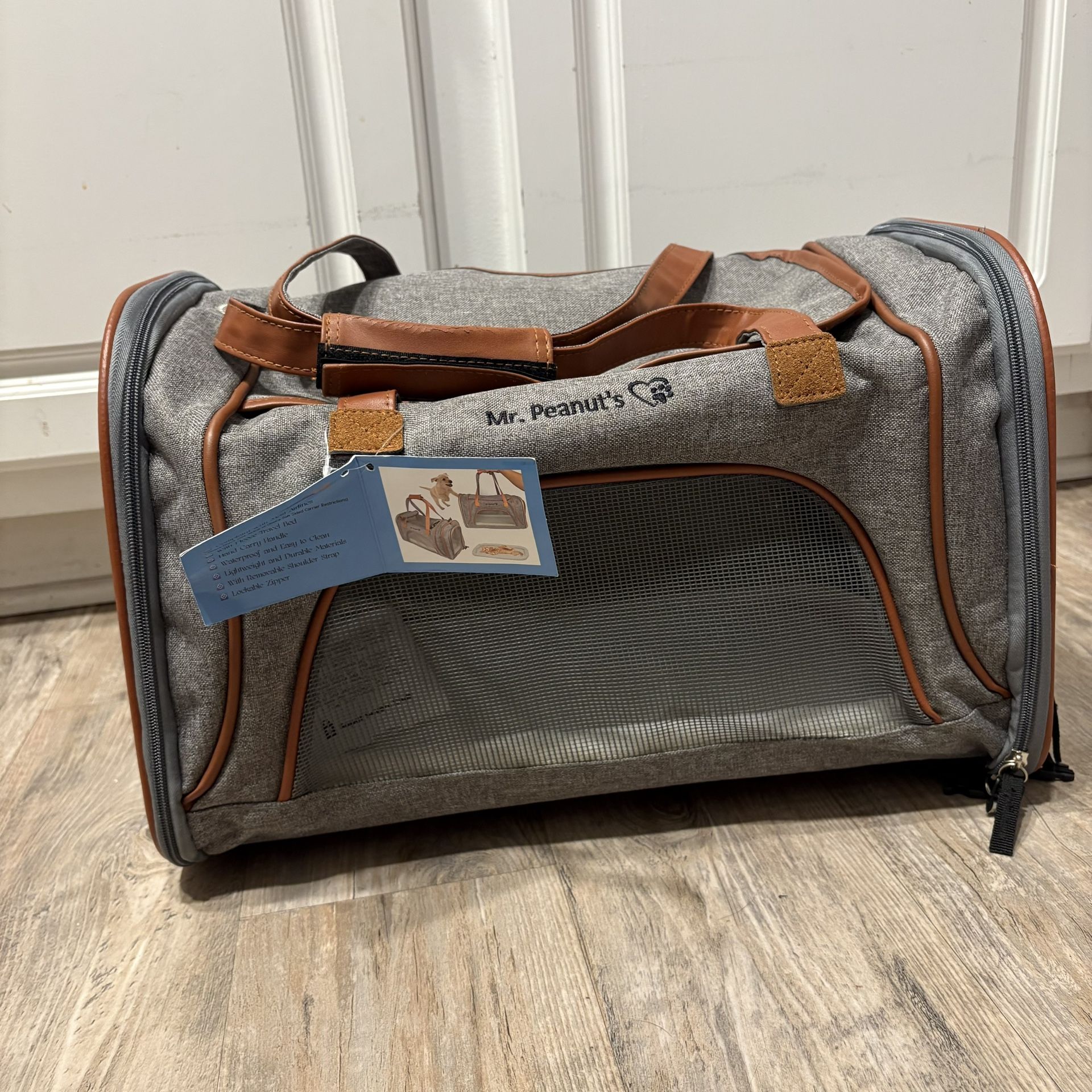 Mr Peanuts Airline Soft Sided Pet Carrier New With Tag