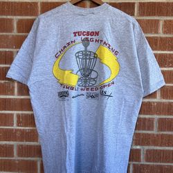 Vintage Tucson Chain Lighting Tumble Weed Open Disc Golf T-shirt 