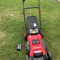 Battery Powered Craftsman Lawnmower 