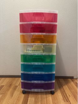 Rainbow storage cart