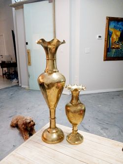 Brass -heavy - Vases