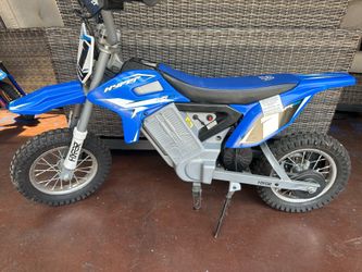 Hyper Toy Company, HPR350 24V Electric Dirt Bike, Children Ages 13+, up to 14 MPH, Blue