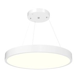 Westgate 48" LED Architectural Round Suspended Panel Light with Multi-Color Temp - White