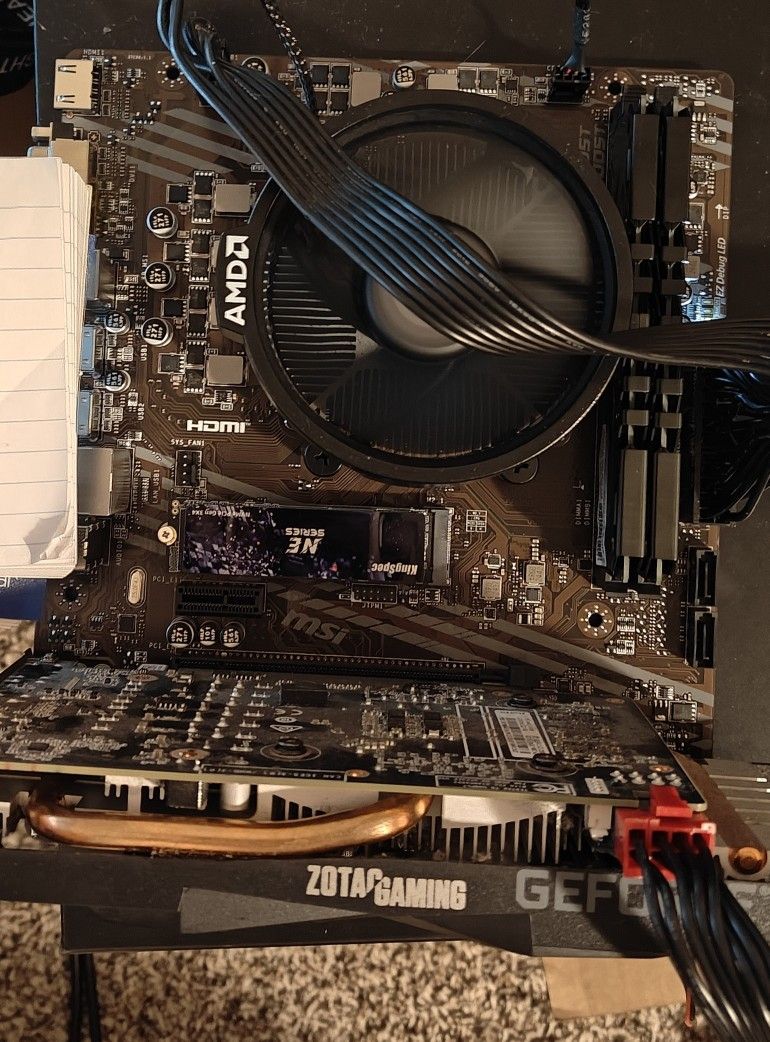 PC Parts - r5 5500, a520m, 16gb RAM, GTX 1660, 1tb Ssd