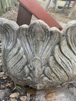 Pair Of Antique Stone Tulip Planters  from UK