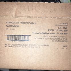 Starbucks Strawberry Acái Refresher Base 1L-6pack