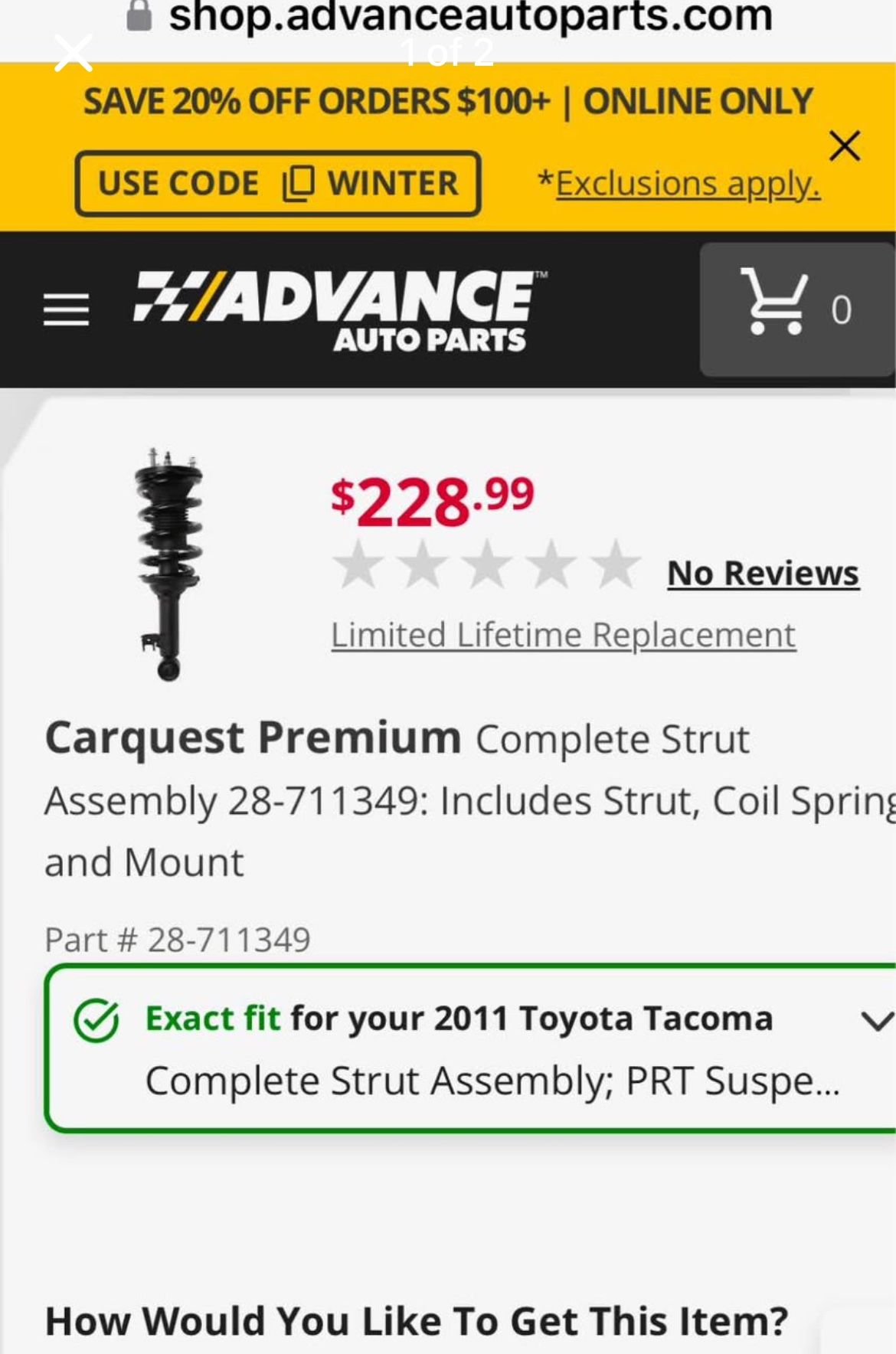 2005-2015 Toyota Tacoma Struts/Shocks