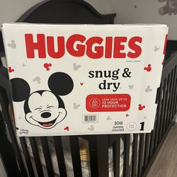 Box Of Size 1 Diapers 