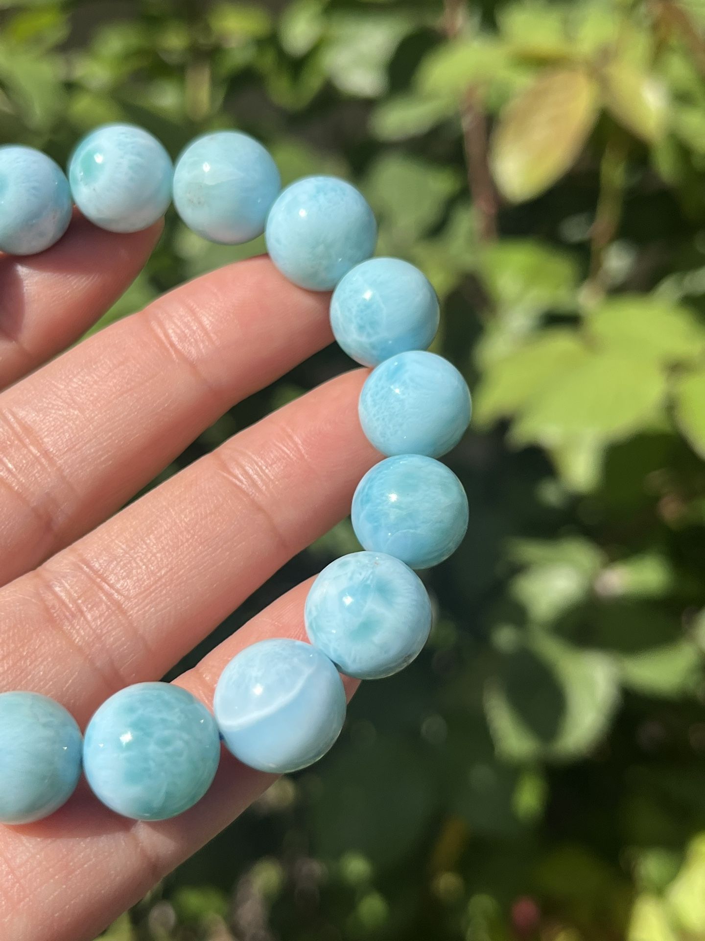 12mm High Quality Larimar Bracelet