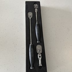 Snap On 3 pc 1/4" Drive Soft Grip Ratchet Essential Set with PRO-FI Organization  Gray 