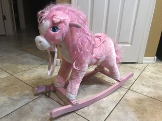 Pink rocking horse