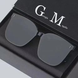 [Shin face] Sunglasses sunglasses big Internet celebrity frame simple square face sunglasses street photography men's driving special