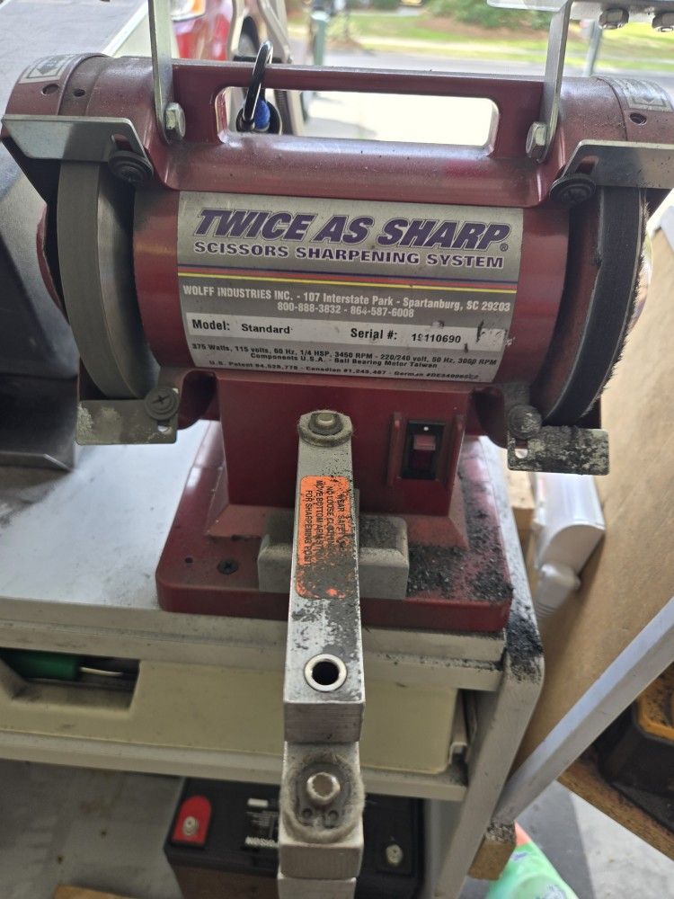 Twice As Sharp Scissior Sharpening Machine
