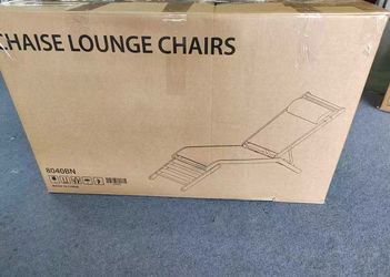 2 of Chaise Lounge Chairs, Patio Recliner Foldable Pool Lounge Chairs