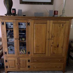 Vintage Amish Made Entertainment Center