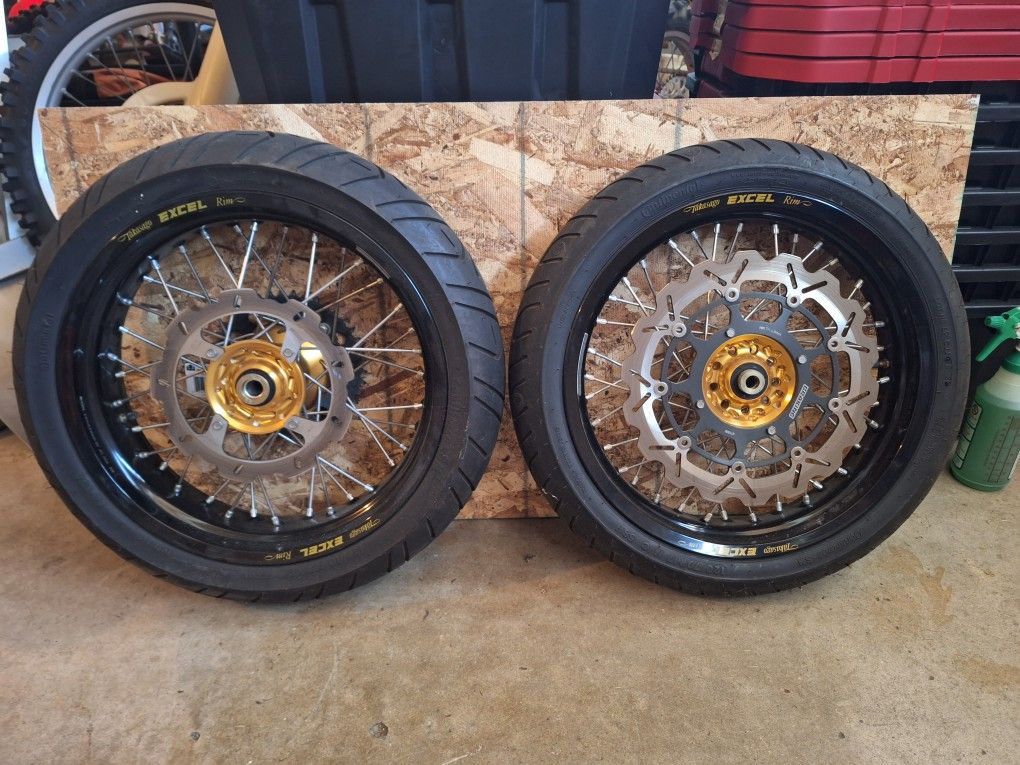 Excel Talon Braking XR650R Supermoto Wheels